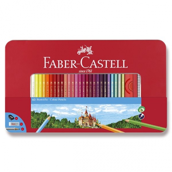 Pastelky Faber Castell šestihranné dárkový box 60ks Faber-Castell