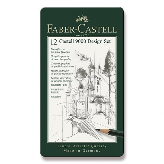 Grafitová tužka Faber Castell Castell 9000 Design plech 12ks Faber-Castell