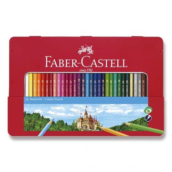 Pastelky Faber Castell šestihranné dárkový box 36ks Faber-Castell