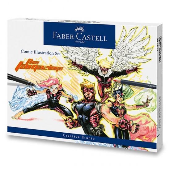 Popisovač Faber Castell Comic Illustration set 15 ks Faber-Castell