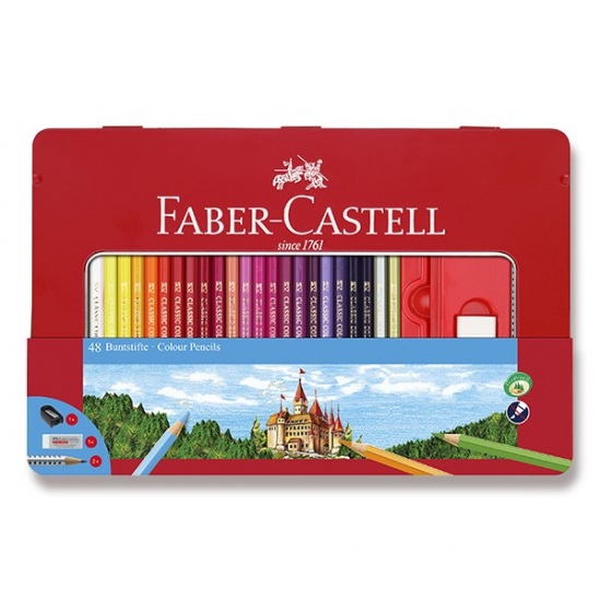 Pastelky Faber Castell šestihranné dárkový box 48ks Faber-Castell