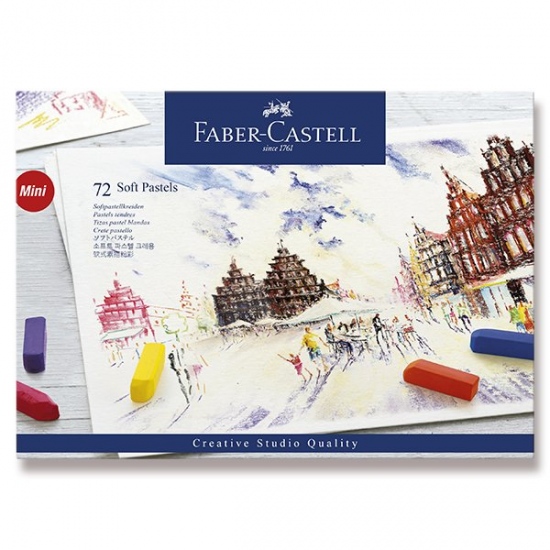 Suché křídy Faber Castell Mini pap.krabička 72ks Faber-Castell