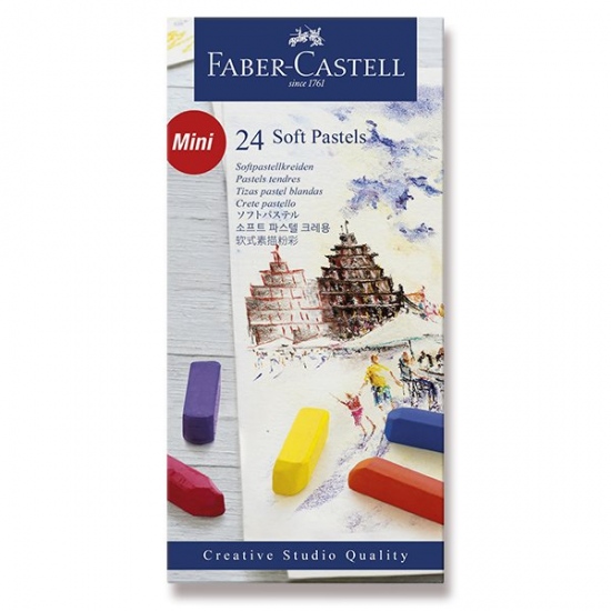 Suché křídy Faber Castell Mini pap.krabička 24ks Faber-Castell