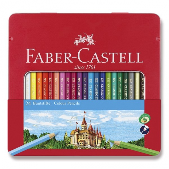 Pastelky Faber Castell šestihranné dárkový box 24ks Faber-Castell