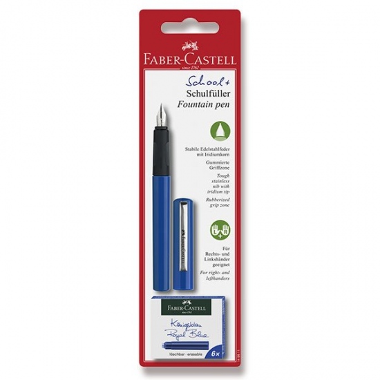 Bombičkové pero Faber Castell modré + 6 bombiček BL Faber-Castell