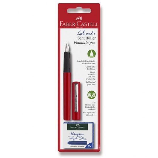 Bombičkové pero Faber Castell červené + 6 bombiček BL Faber-Castell