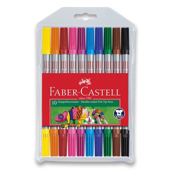 Oboustrané fixy Faber-Castell 10 ks Faber-Castell