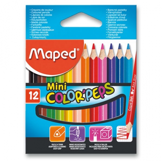 Pastelky Color Peps Mini 12 barev Maped