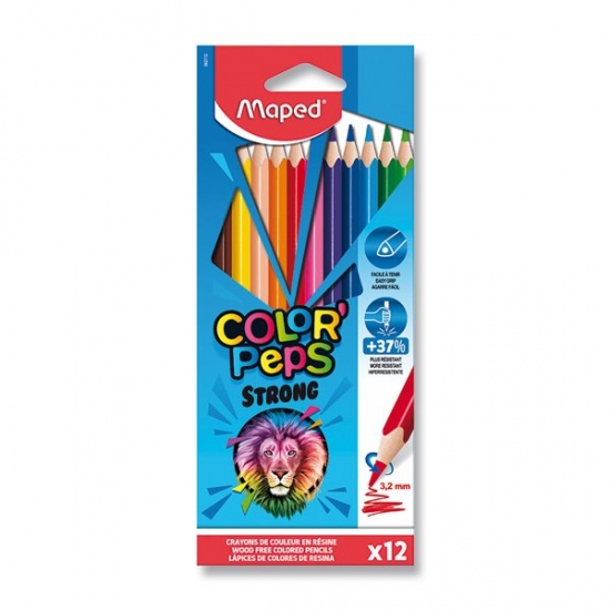 Pastelky Color Peps Strong 12 barev Maped