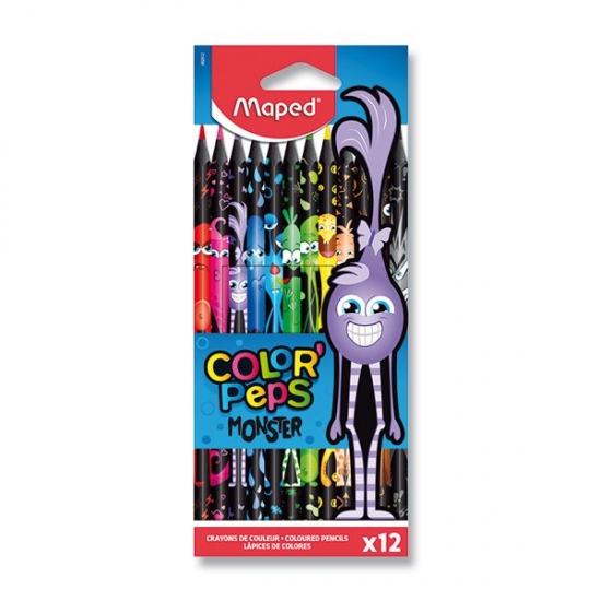 Pastelky Color Peps Monster 12 barev Maped
