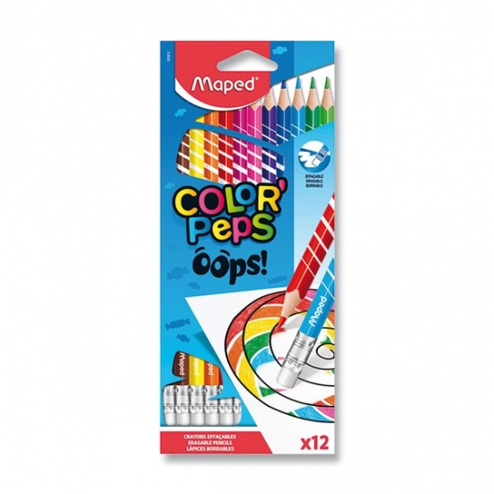 Pastelky Color Peps Oops 12 barev Maped