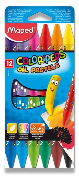 Pastelky ColorPeps Oil Pastels 12 barev Maped