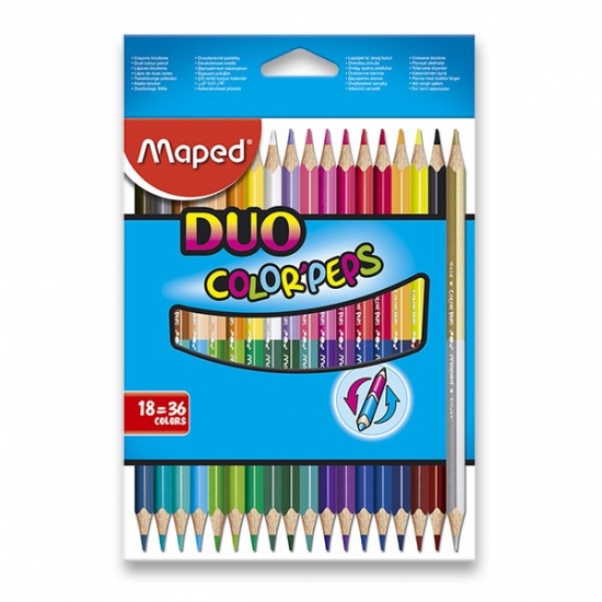 Pastelky Color Peps Duo 36 barev Maped