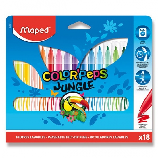 Fixy Color Peps Jungle 18 barev Maped
