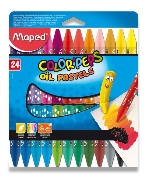 Pastelky ColorPeps Oil Pastels 24 barev Maped