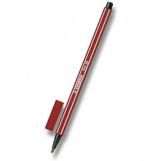 Fix Pen 68 tmavě červená Stabilo