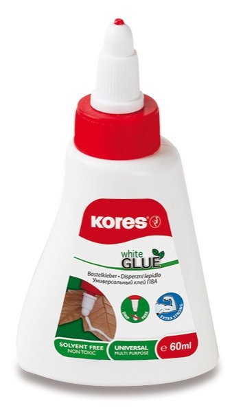 Bílé PVA lepidlo White Glue 60 g Kores