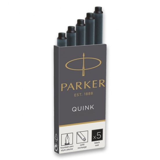 Parker inkoustové bombičky černé 5 ks Parker