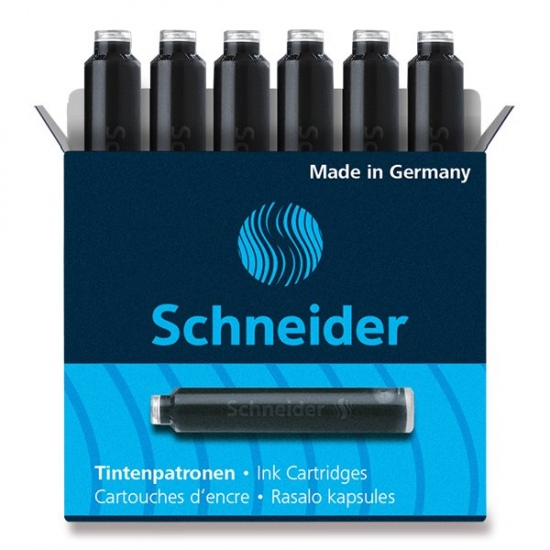 Inkoustové bombičky černé 6 ks Schneider