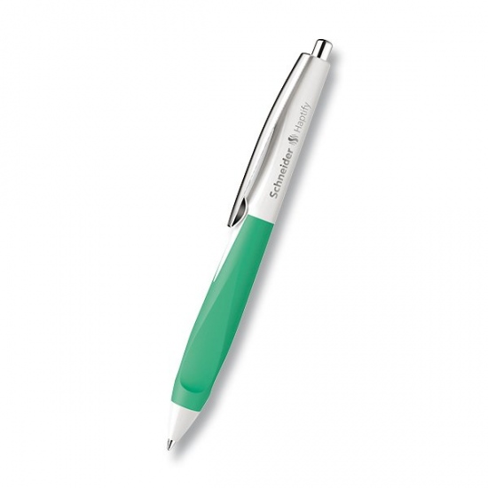 Kuličková tužka Haptify bílá/zelená Schneider