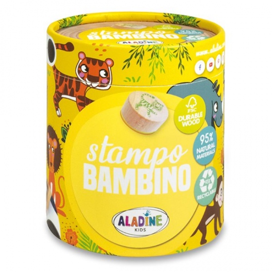 Razítka Stampo Bambino Safari 8ks Aladine