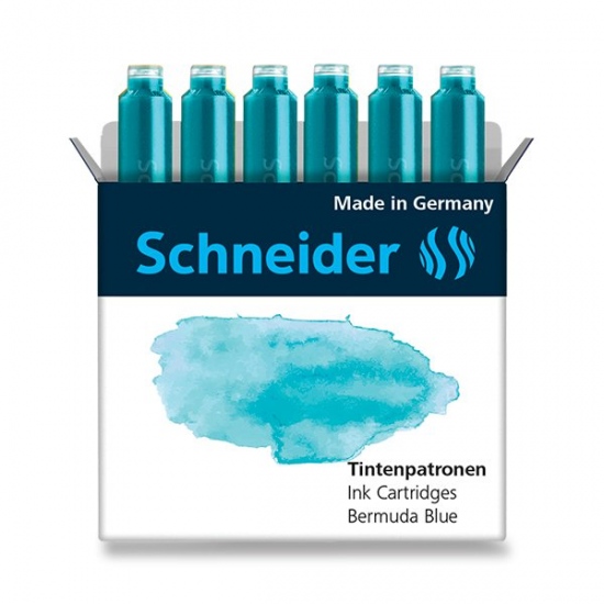 Inkoustové bombičky oceánová modrá 6ks Schneider