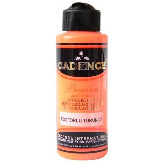Akrylová barva Cadence Premium 70 ml - fluorescent orange neon oranžová Aladine