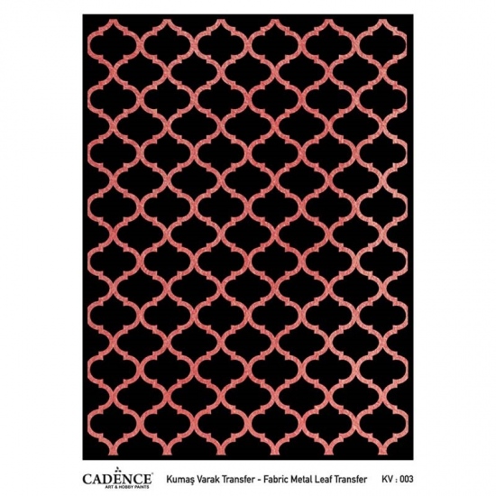 Transferový obrázek na textil - měděná mříž Aladine