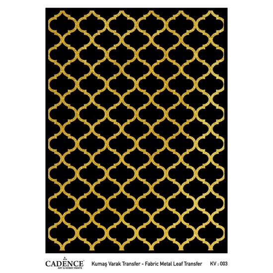 Transferový obrázek na textil - zlatá mříž Aladine