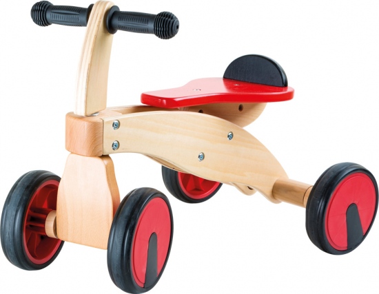 Dřevěné odrážedlo červený závodník Montessori