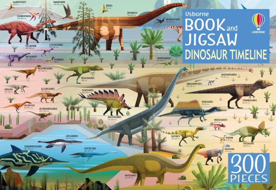 Dinosaur Timeline Book and Jigsaw Usborne Publishing