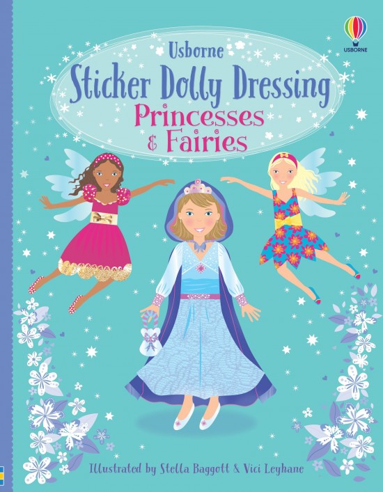 Sticker Dolly Dressing Princesses a Fairies Usborne Publishing