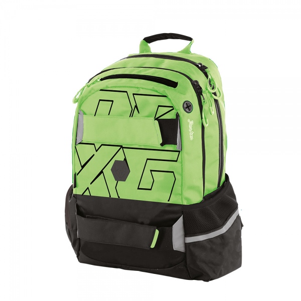 Studentský batoh OXY Sport NEON Green KARTONPP
