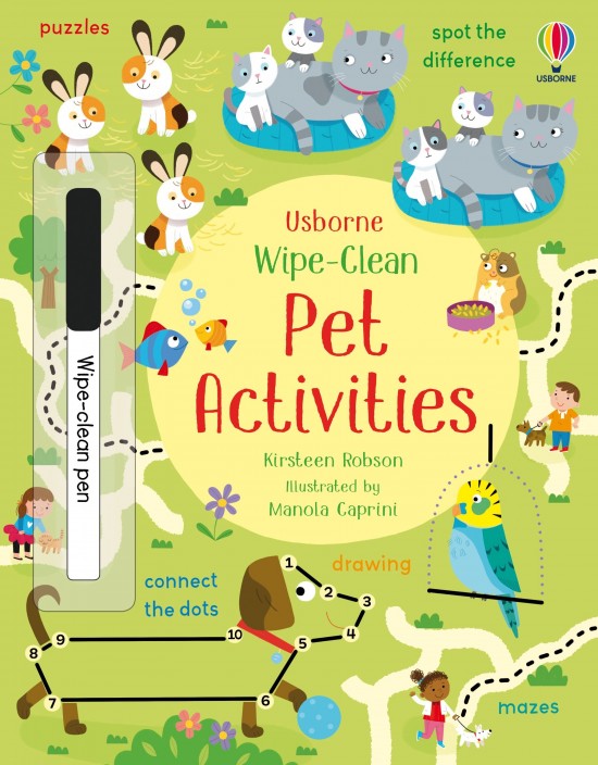 Wipe-Clean Pet Activities Usborne Publishing