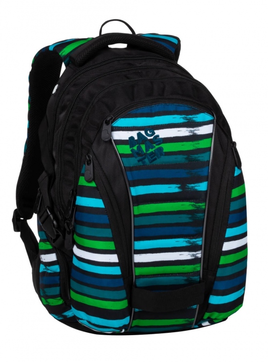Školní batoh Bagmaster bag 20 c blue/green/black/white BagMaster