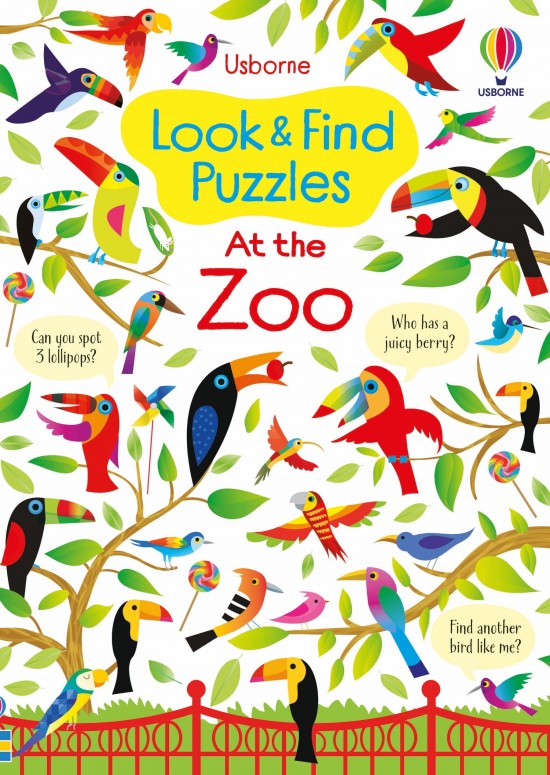 Look and Find Puzzles At the Zoo Usborne Publishing