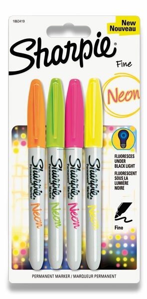Permanentní popisovač Sharpie Neon sada 4 barev Sharpie