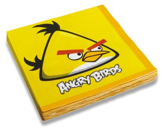 Papírové ubrousky Angry Birds 33 x 33 cm, 20 ks AMSCAN