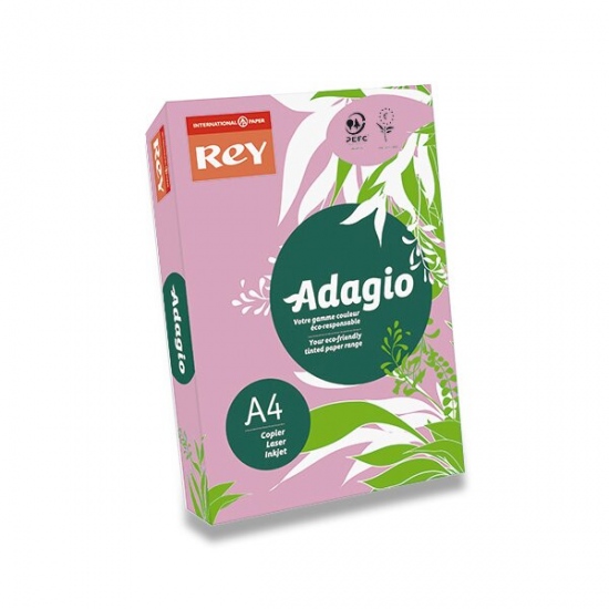 Barevný papír Rey Adagio Pastelový růžový Rey