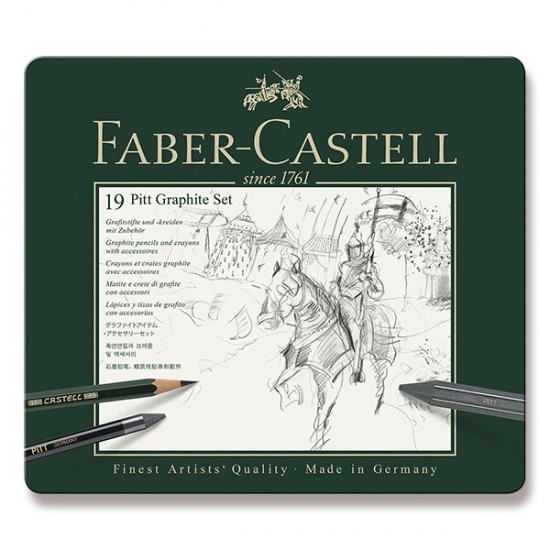 Grafitová tužka Faber-Castell Pitt Graphite sada 19 kusů Faber-Castell