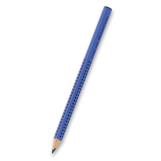 Grafitová tužka Faber-Castell Grip Jumbo tvrdost B (číslo 1), modrá Faber-Castell