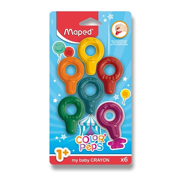 Pastely Maped Color´Peps Baby Crayons 6 barev Maped