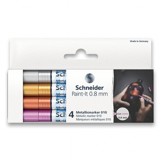 Metalický popisovač Schneider Paint-It 010 souprava V1, 4 barvy Schneider