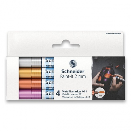 Metalický popisovač Schneider Paint-It 011 souprava V1, 4 barvy Schneider