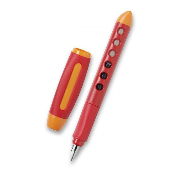 Bombičkové pero Faber-Castell Scribolino pro praváky, výběr barev červené Faber-Castell
