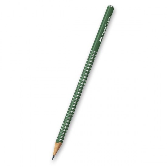 Grafitová tužka Faber-Castell Sparkle - perleťové odstíny výběr barev zelená Faber-Castell
