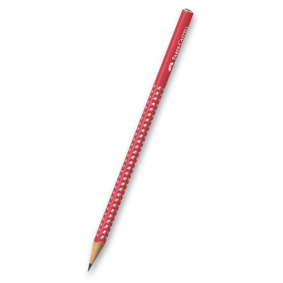 Grafitová tužka Faber-Castell Sparkle - perleťové odstíny výběr barev červená Faber-Castell