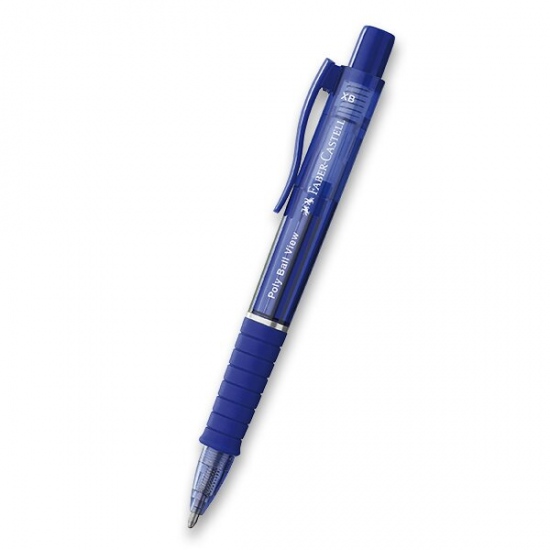 Kuličková tužka Faber-Castell Poly Ball View XB, výběr barev modrá Faber-Castell