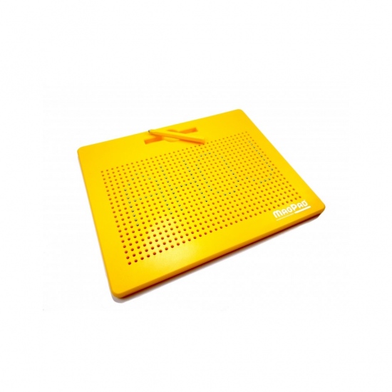 Magnetická tabulka Magpad - Žlutá - BIG 714 kuliček Montessori