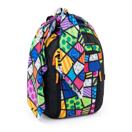 Školní dvoukomorový batoh s vyjímatelným bederním pásem - Britto BagMaster